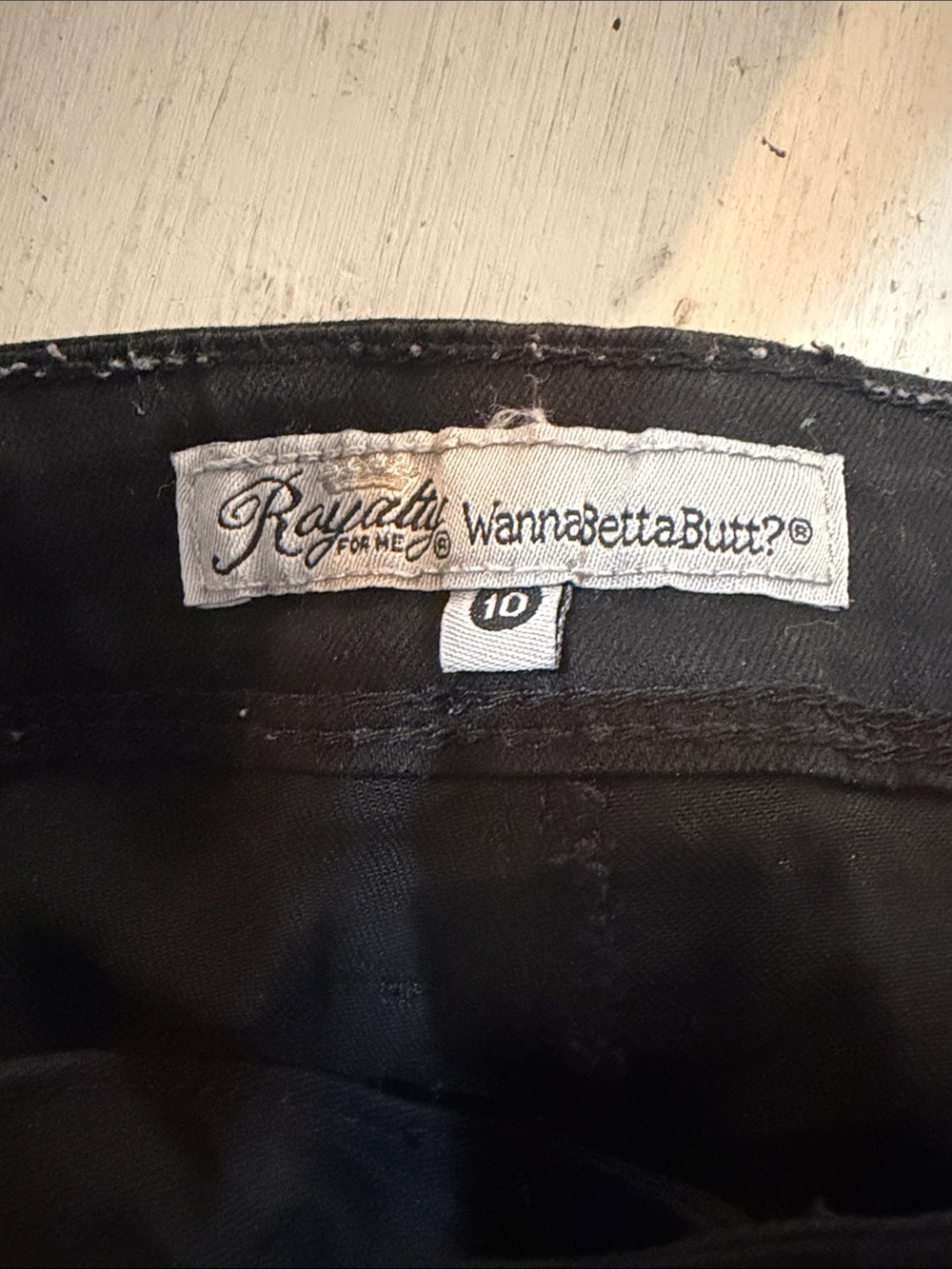Royalty For Me Womens Black Jeans "WannaBettaButt"